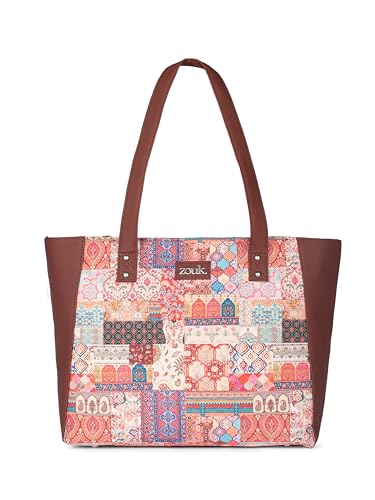 Image of ZOUK Women's Handcrafted Side Tote Bag and Handbag for Office and College