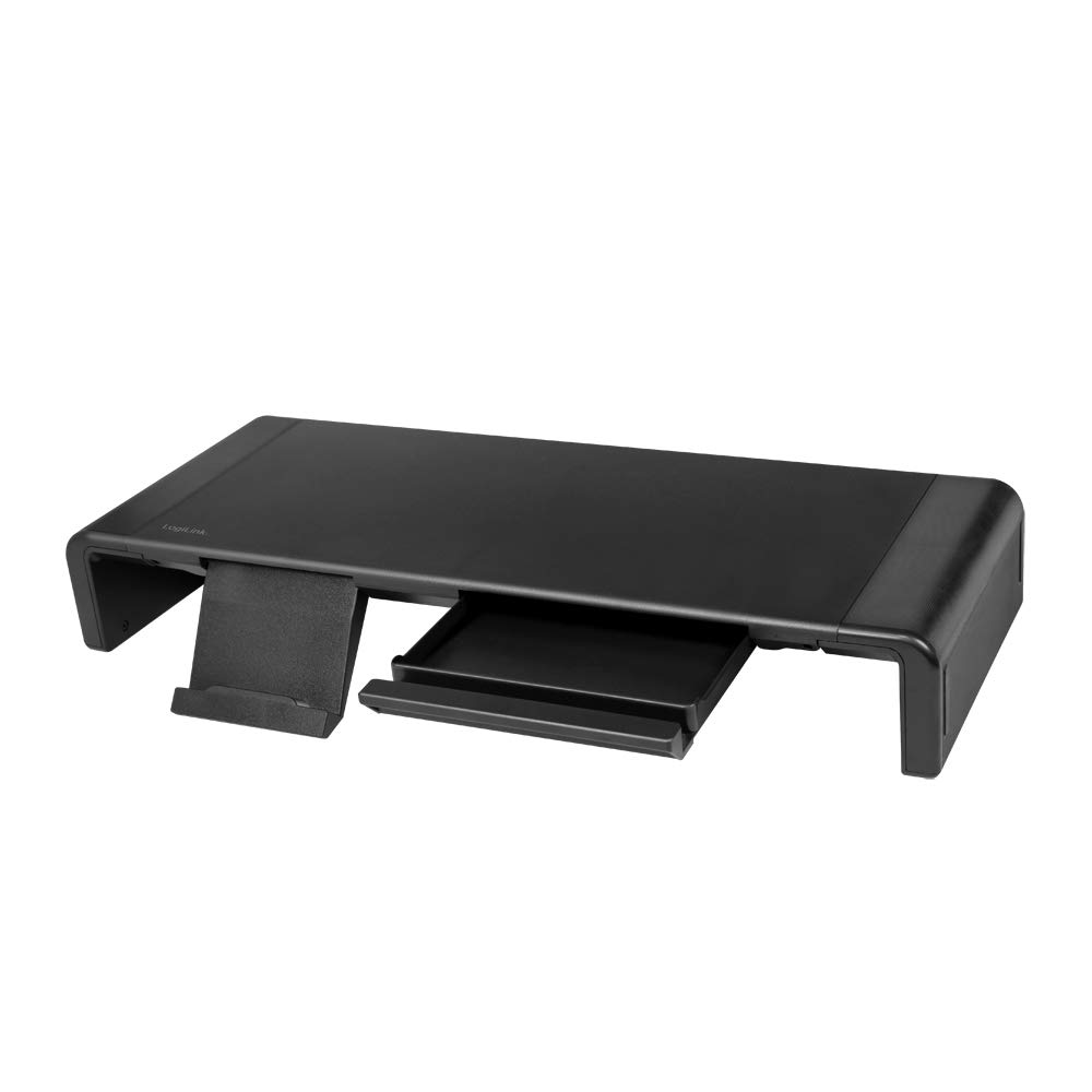 LogiLink Ergonomiczne podwyższenie monitora TV, maks. obciążenie 25 kg, długość = 42-52 cm