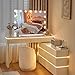 halumao Vanity Makeup Mirror with Lights, Light Up Mirror with Smart Touch 3 Colors Dimmable, Memory Function