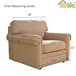 Easy-Going Stretch Chair Sofa Slipcover 1-Piece Couch Sofa Cover Furniture Protector Soft with Elastic Bottom for Kids, Pet. Spandex Jacquard Fabric Small Checks (Chair, Dark Gray) - Image 4
