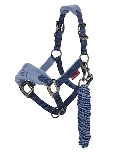 Licol et longe LeMieux d'exception avec rembourrage doux coloris Indigo