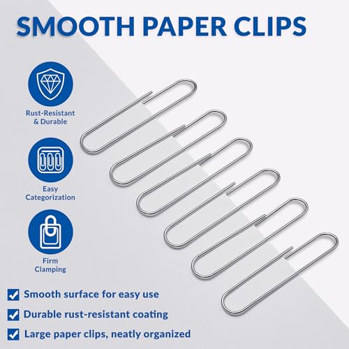 Jumbo Paper Clips, 2 Inch Paper Clip, 200 pcs Large Paperclips image 7