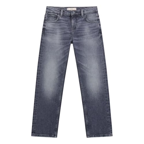 GUESS Boys' Grey Stretch Denim Straight Leg Jeans