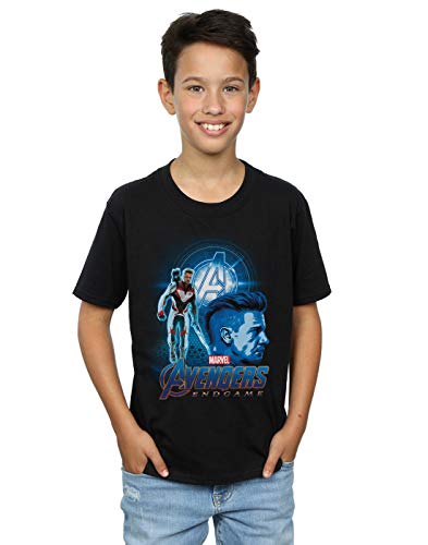 Marvel Boys Avengers Endgame Hawkeye Team Suit T-Shirt Black 7-8 Years