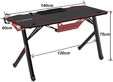 SogesHome SH-YT-YF-1 Gaming Desk Computer Desk with Metal Frame  