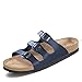 Produktbild BIRKENSTOCK Damen Pantoletten Sandalen Florida Pantolette Synthetik Kinderschuhe Uni Damen-Schuhe Florida Classic blau Haus-Schuhe