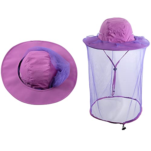 Sombrero de apicultura con velo de abeja y red para insectos en exteriores