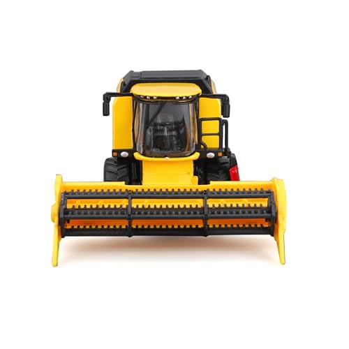 Bburago Die-Cast NEW HOLLAND TC5.90 COMBINE HARVESTER With Working GRAIN HEADER - Replica Collectible Model Toy - 1:50 Scale, Blue - Image 2