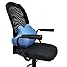 Cojin Lumbar Silla Oficina, Respaldo Lumbar viscoelástico, Soporte Lumbar ergonómico para apoyar la Zona Lumbar de la Espalda. (Azul)