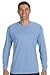 Hanes TAGLESS 6.1 Long Sleeve T-Shirt, XL-Light Blue