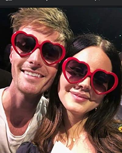 Polarized Heart Shaped Sunglasses for Women Retro Fashion Oversized Lovely Style Shades UV400 Protection 6