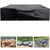 UV-proof Waterproof Furniture Patio Cover 140L x 70W x 30H breathable dust proof sofa table chair storage bar high chair color black 140 inches 70 inches 30 inches