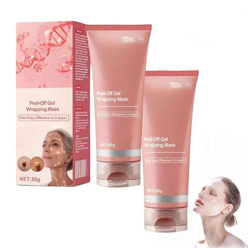 Mascarilla de Gel Envolvente Peel-Off,Crema Avanzada para Acrocordones, Reduce la Opacidad y las Imperfecciones, Mascarillas Faciales para el Cuidado de la Piel,Limpieza Profunda y Nutritiva (2Piezas)