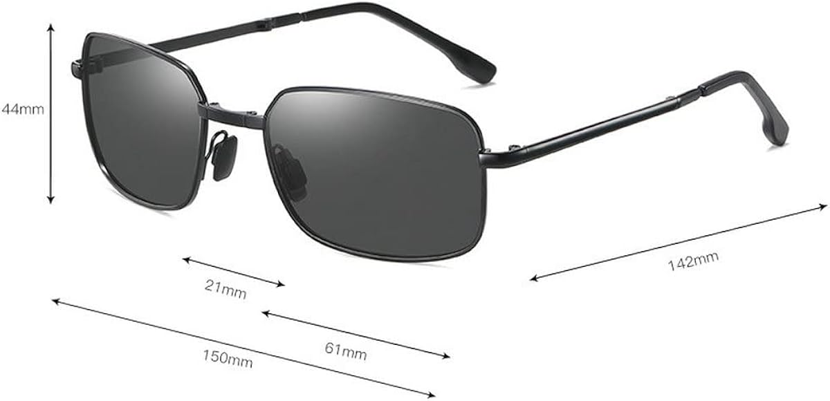 Miniatura 2 de Lentes de sol plegables de transición para hombre, lector de lentes deportivos con lentes fotocromáticos, UV400, no bifocales