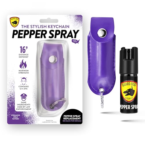 Pepper Spray for Women, Keychain Self Defense with Small Leather
