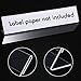 Vicenpal 20 Pcs Acrylic Name Plates for Desks 2 x 10 Inch Clear Plastic Name Tent Holder Bulk Horizontal Slant Back Tag Holder Desk Sign Frame for Office School Classroom Meeting Room Table Display