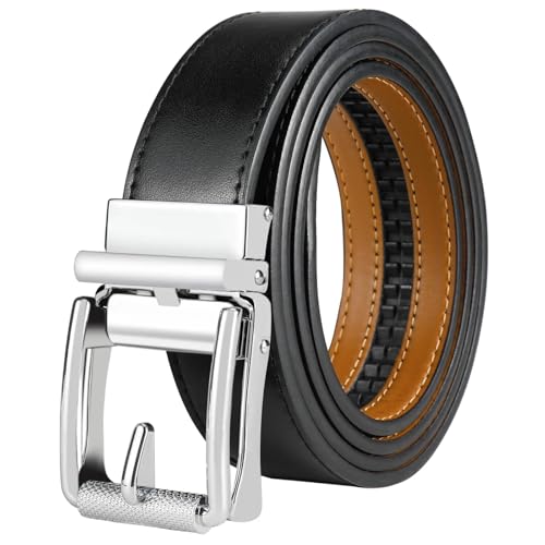 Ceinture automatique homme en simili cuir durable et boucle élégante