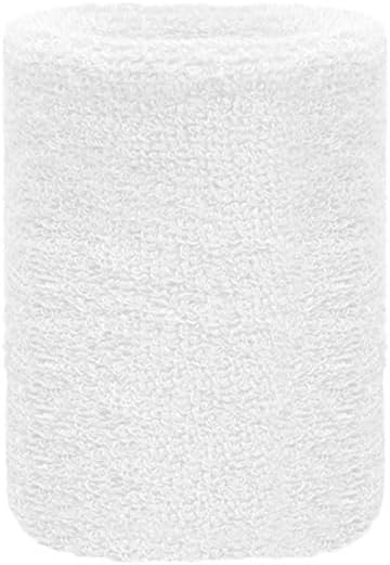 Cotton Terry Cloth Wristbands for Men Women, Elastic Sweat Wrist Bands for Running Tennis Basketball Gym