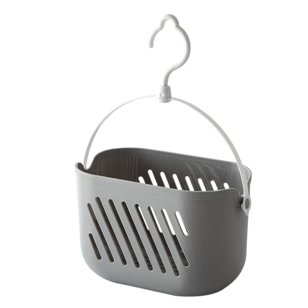 OSKOE Plastic Hanging Shower Caddy Basket Portable Kitchen Bathroom Storage Basket with Hook for Bathroom Kitchen Pantry Bathroom