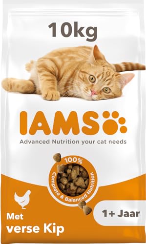 IAMS kattendroogvoer met kip - droogvoer voor katten van 1-6 jaar, 10 kg