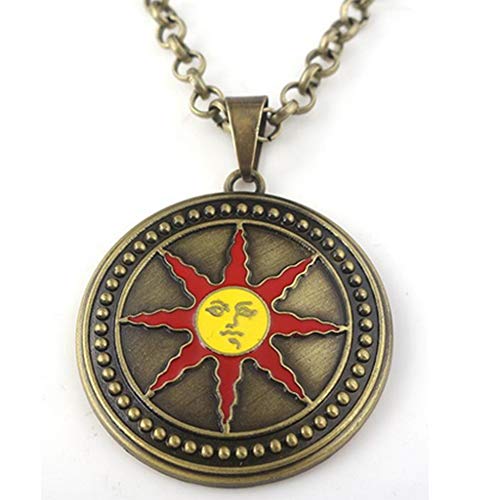 retsamradassaT Dark Solaire of Astora Praise The Sun Souls 3 III Necklace2