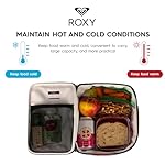 Roxy Insulated Lunch Bag | Reusable | Cooler | Snack Bag | Container | Picnic | Work | Leakproof | Beach | Vacation | Camping, Groove In Life - Anthracite The Moves Floral - Image 2