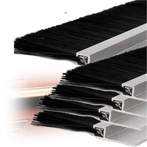 Brosse bas de porte en alliage d'aluminium robuste de 200 mm