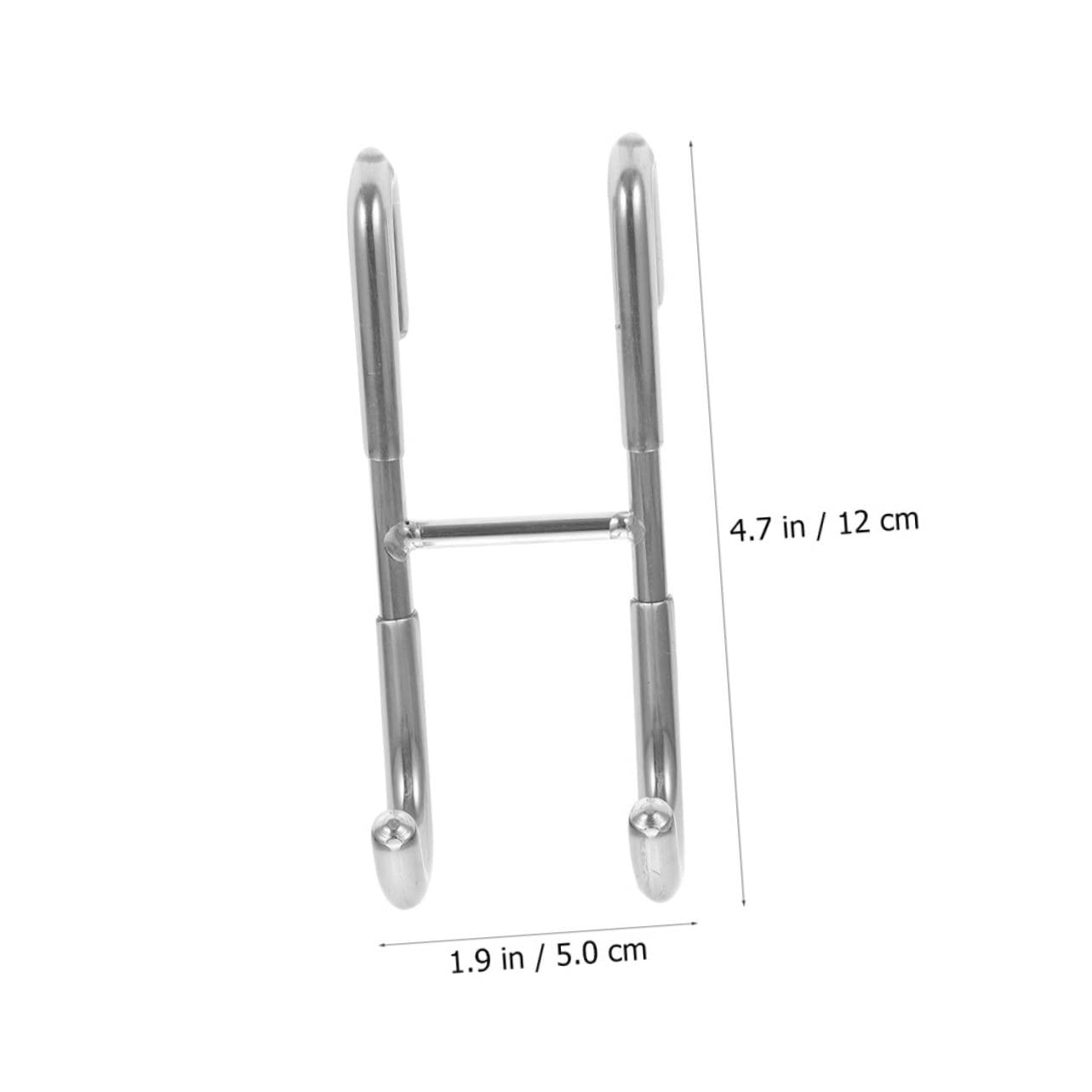 HOUDERCO 2Pcs Heavy Duty Shower Door Hooks Over Towel Hooks for Bathroom Durable Resistant Easy Install Bathroom Storage