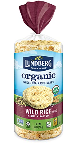 Lundberg organic brown rice cakes, wild rice, 8.5oz, gluten-free,…