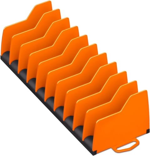 Image of Ernst Manufacturing 5502 Plier Pro Premium No-Slip Plier Holder Rack in Vibrant Orange - Tool Organizer for Pliers - Made in USA