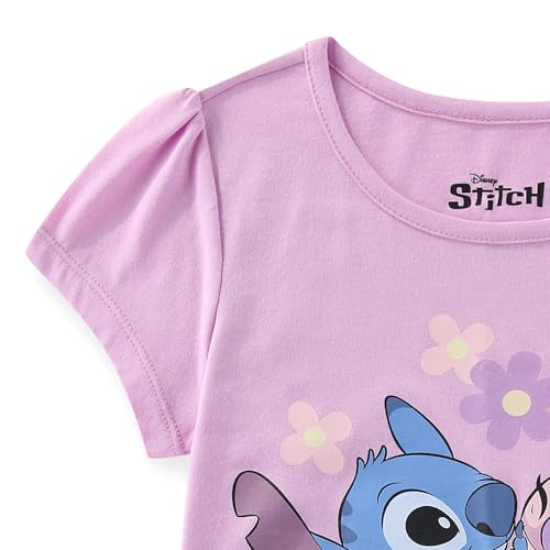 Image of Disney Lilo & Stitch Angel Girls Short Sleeve T-Shirt for Big Kids