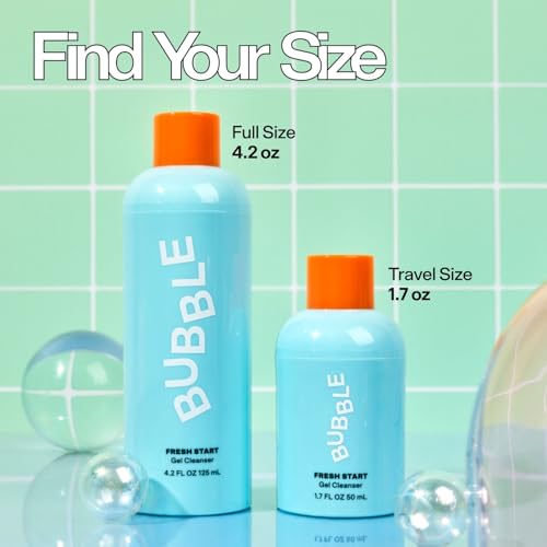 Bubble Skincare Fresh Start Gel Face Wash - Gentle PHA Exfoliating Facial Cleanser to Reduce Oil + De-Clog Pores - Daily Face Cleanser with Aloe Vera to Soothe Sensitive Skin - Vegan Skin Care (125ml) - Image 6
