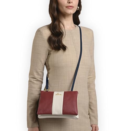 Image of Lavie Women's Lynn 2C Colorblock Crossbody Sling Bag | Top Zip Sling Bag | Ladies Purse Handbag | Gift for Women