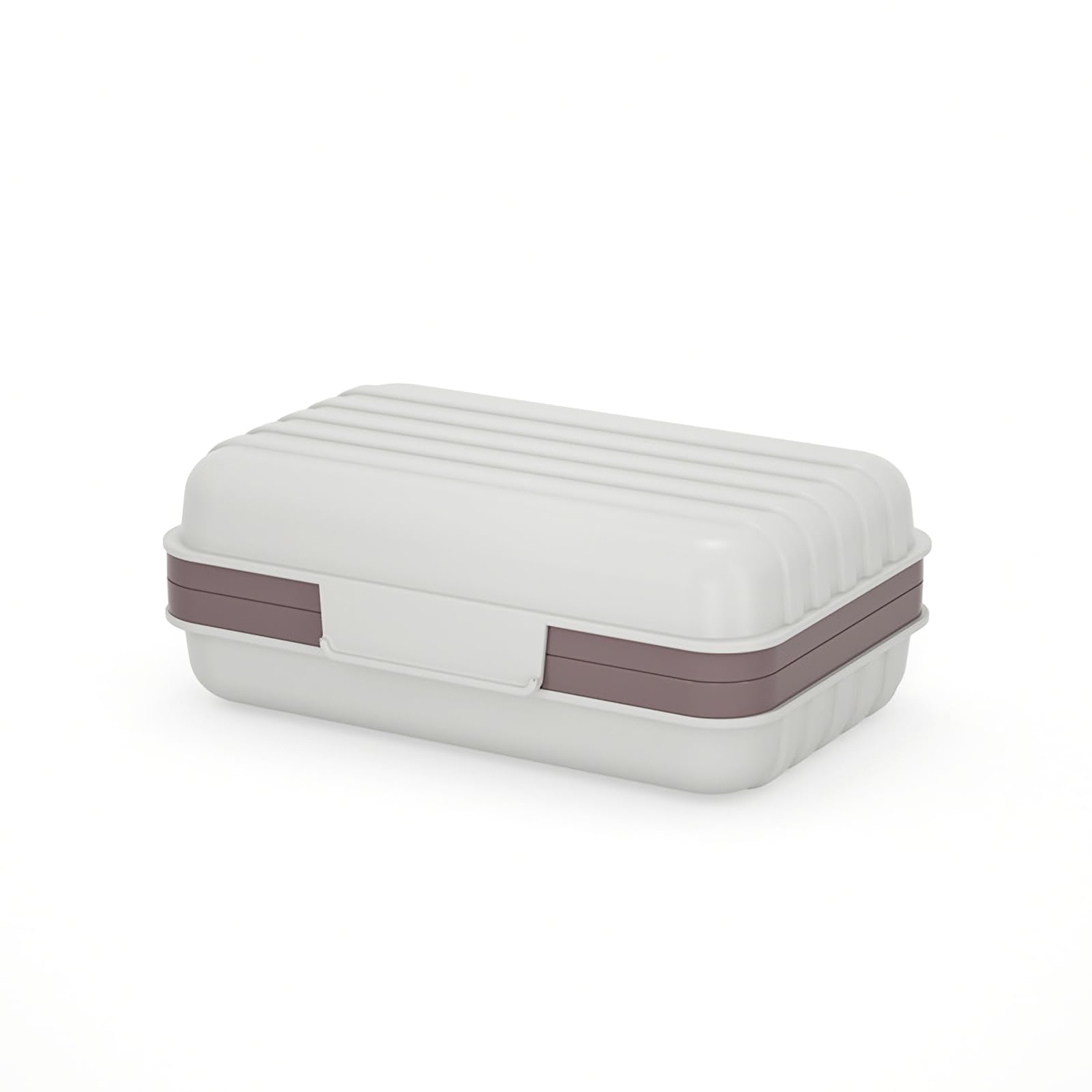 Xingniao Gray Leakproof Travel Soap Dish With Lid - Draining Soap Bar Holder - Travel Soap Container - Portable Soap Case For Traveling, Camping, Outdoor, Gym, Bathroom (Gray)