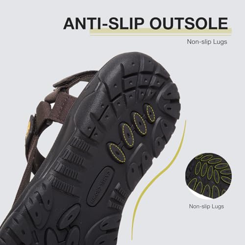 CAMELSPORTS Men's Hiking Sandals Open Toe Outdoor Beach Sandal Waterproof Sport Sandals Water Shoes for Athletic Walking2