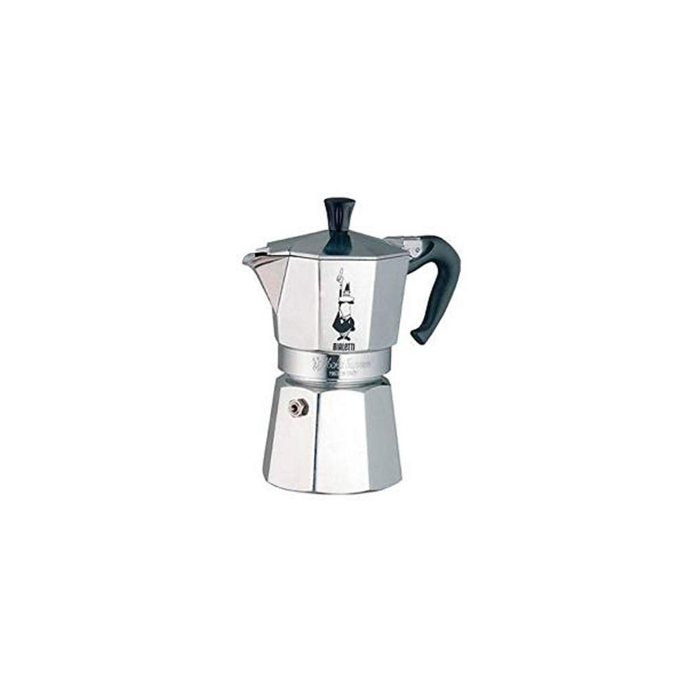 Bialetti Moka Express, 6 cup, Aluminio - Cafetera italiana