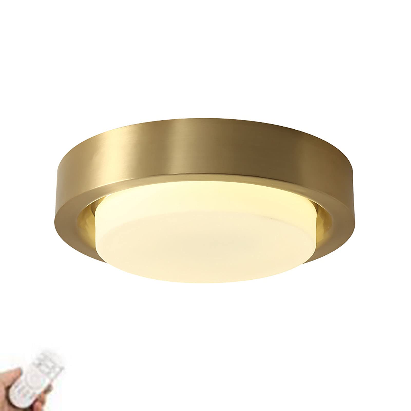 Plafonnier LED en cuivre pour éclairer un couloir sombre ou un salon moderne