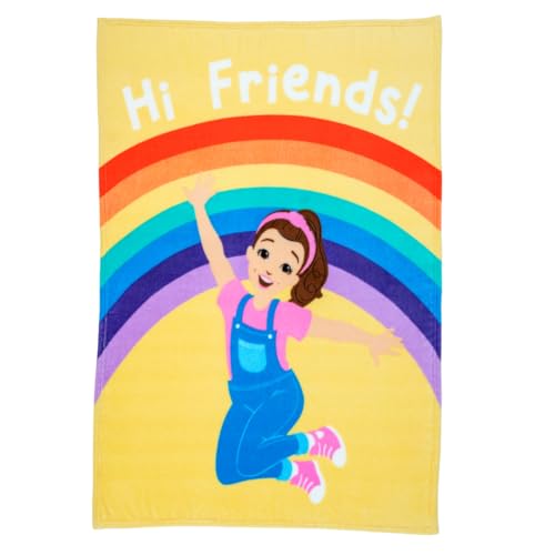 Franco Ms. Rachel Educational Adventures Bedding Super Soft Cozy Throw, 46 in x 60 in, (Officially Licensed Product) Kids