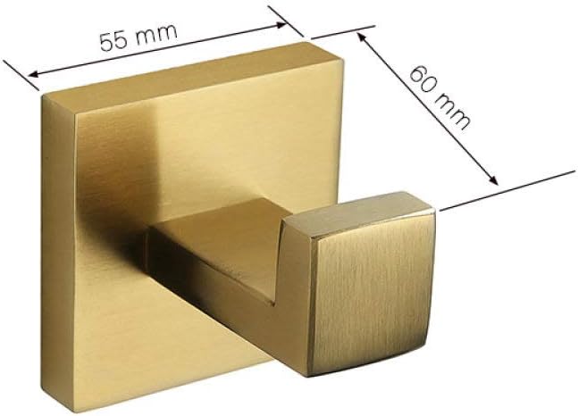 Towel Rails, Brushed Bathroom Accessories Hardware Towel Bar Rail Toilet Paper Towel Rack Hook Soap Dish Toilet Brush/1 Hook/Size