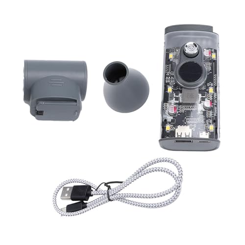 Miedo para el cabello multi -funcional, ventilador, 30 velocidad, vítores de 100 mAh de antorcha, batería de iluminación de emergencia, lecciones de noche
