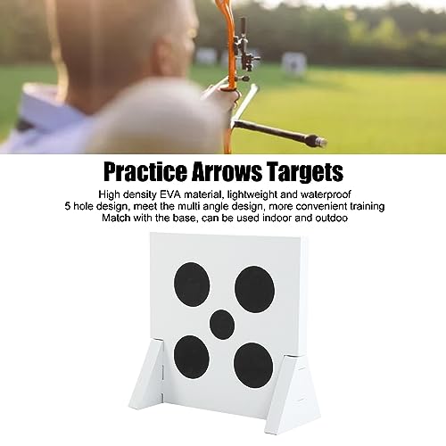Alvo de Tiro Com Arco de 5 Furos, Material EVA à Prova D'água Alvos de Arco de Prática Ideal para T