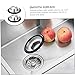 POPETPOP 2pcs Modern Kitchen Sink Stopper Stainless Steel Spatter Ring Drain Catcher