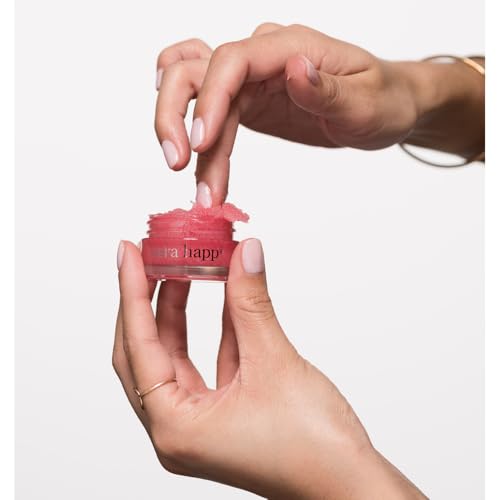 Image of Sara Happ The Lip Scrub: Pink Grapefruit Sugar Scrub for Dry Lips - Gently Exfoliate, Polish, and Revitalize Lips with Vitamin E and Jojoba & Grape Oils, Vegan, 0.5 oz.