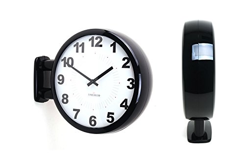 Amazon.co.jp: 両面電波時計 ダブルフェイス ウォール クロック 