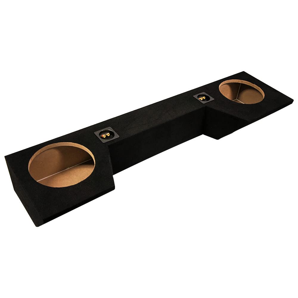 Kicker 43C104 - Caja doble cargada de 10 pulgadas para Dodge Ram Quad Cab