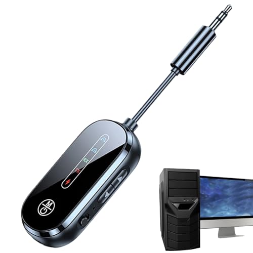 Transmisor receptor inalámbrico - Receptor de audio Aux, multipunto estéreo de alta fidelidad de doble flujo | Cable jack para guitarra eléctrica y baja, sistema IEM inalámbrico para repeticiones en