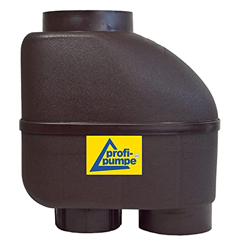 REGENSAMMLER FALLROHR-Filter REGENTONNEN-FÜLLAUTOMAT Z 100 – Regenwasserfilter in selbstreinigender Bauart mit Edelstahl-Sieb und 100-125mm-Universal-Anschluss für Profi-Regenwassernutzung (Braun)