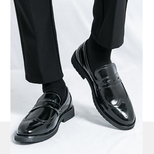 Penny Loafers for Men, Formal Mens Loafers, Slip on Dress Men Shoes PU Leather Shoes2
