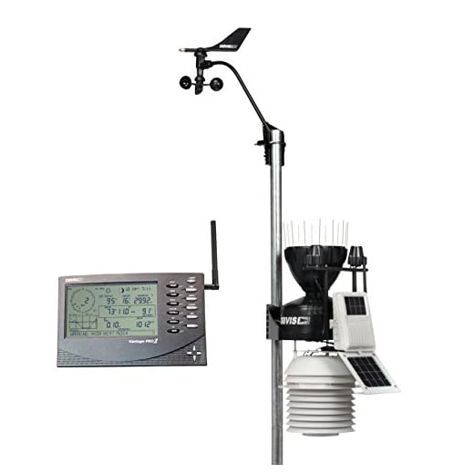 Davis Instruments 6163 Vantage Pro2 Plus Wireless Weather Station with UV Sensor, Solar Radiation Sensor and 24-hr Fan-Aspirated Radiation Shield