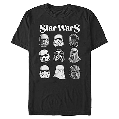 T-Shirt Star Wars Casque Trooper Noir en Taille 4XL pour Homme